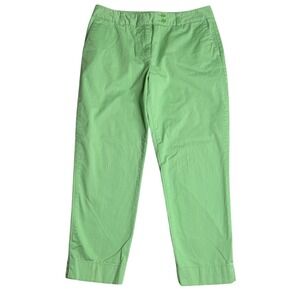 Vineyard Vines Daybreak Chino Pants Preppy Casual Lime Green Women's 8